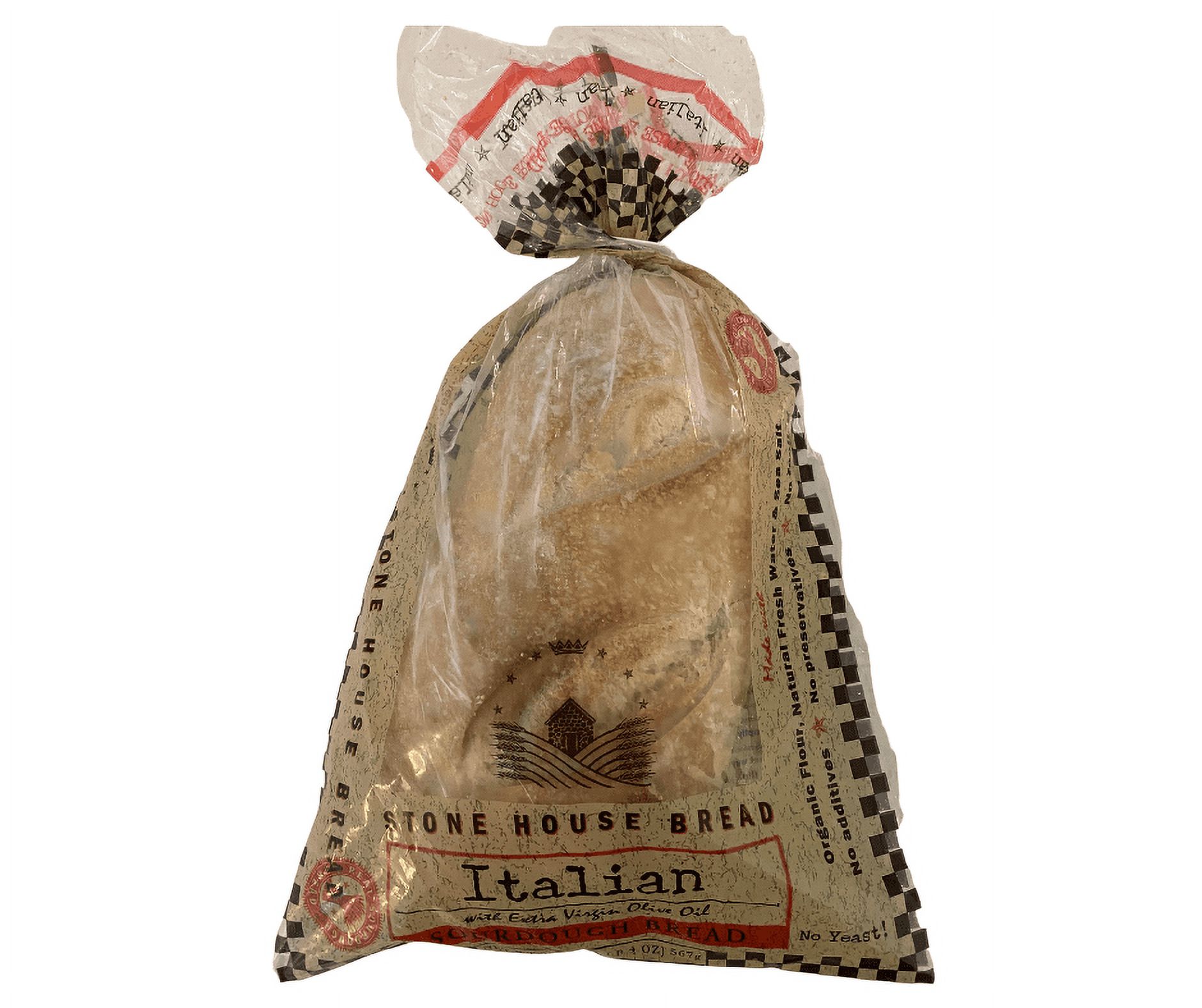 Stone House Bread Sourdough,Italian(2pk) All Natural, No Sugar, No