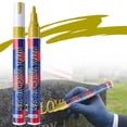 thumbnail image 1 of Stone Inscription Pen Fade and Water Resistance Nib Inscription Pen, 3Ml Weatherproof, for Tombstone Granite Concrete Lettering, Extra-Large Capacity, Golden, 1 of 9