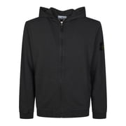 Stone Island Cotton Sleeve Patch Zip Hoodie Men's