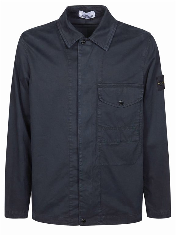 Navy Cotton Sleeve Patch Jacket (Men's)