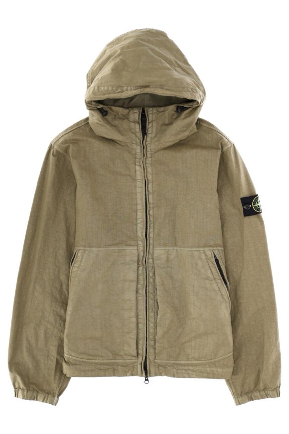 Neutrals Grid Pattern Technical Polyamide Jacket (Men's)