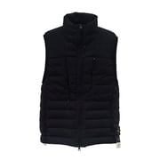 Stone Island Seamless Tunnel Nylon Down Gilet With High Collar Mens