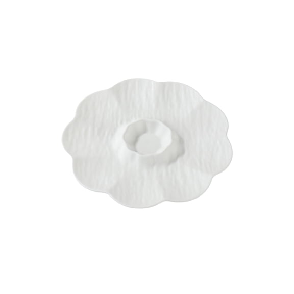 Stone Jiaozi Plates with Vinegar Plastic Snack Plates Commercial Use for Sushi Shrimp Appetizers Durable Stone Pattern Easy Clean BPA-Free 9.25x9.25in Black Beige White