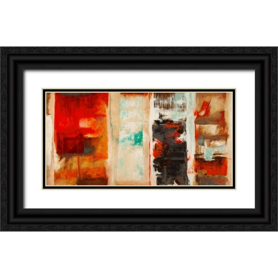 Stone, Jim 14x9 Black Ornate Wood Framed with Double Matting Museum Art Print Titled - Seasons