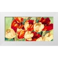 thumbnail image 1 of Stone, Jim 24x14 White Modern Wood Framed Museum Art Print Titled - Red And White Tulips, 1 of 4