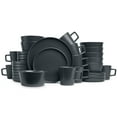 thumbnail image 1 of Stone Lain Celina 32-Piece Stoneware Round Dinnerware Set, Service for 8, Gray Matte, 1 of 8