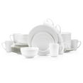 thumbnail image 1 of Stone Lain Alexandria Bone China Dish Set, 32-Piece Dishes for 8, White Basket Weave, 1 of 6
