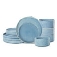 thumbnail image 1 of Stone Lain Bao 12-Piece Dinnerware Set Stoneware, Blue, 1 of 6