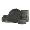 thumbnail image 1 of Stone Lain Bao 12-Piece Dinnerware Set Stoneware, Charcoal, 1 of 6