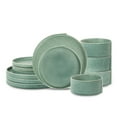 thumbnail image 1 of Stone Lain Bao 12-Piece Dinnerware Set Stoneware, Green, 1 of 6