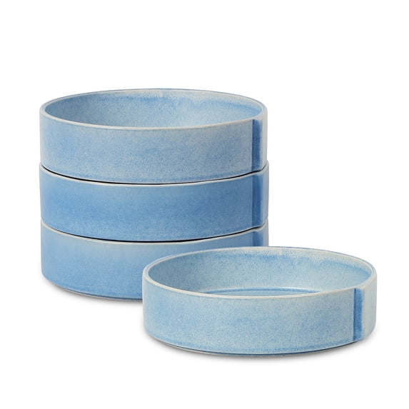 Stone Lain Bao 4-Piece Pasta Bowl Set Stoneware, Blue