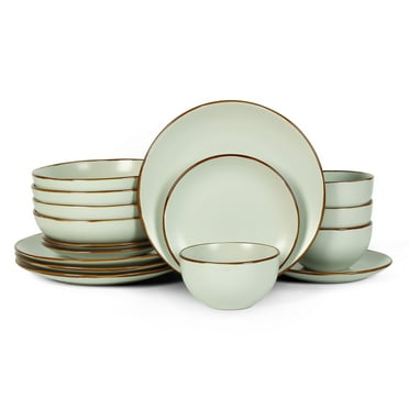 Stone Lain Brasa 16-Piece Dinnerware Set Stoneware, Blue - Walmart.com