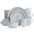thumbnail image 1 of Stone Lain Brighton 16-Piece Dinnerware Set Porcelain, Gray, 1 of 6