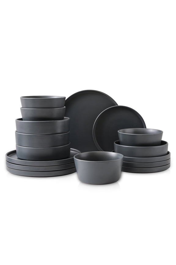 Celina 16-Piece Dinnerware Set Stoneware, Grey