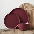 thumbnail image 1 of Stone + Lain Chelsea Stoneware Collection, Round Dinnerware Set, 24 Pieces Service for 8, Purple, 1 of 6