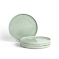 thumbnail image 1 of Stone Lain Claire 4-Piece Dinner Plate Set Stoneware, Service for 4, Green, 1 of 6
