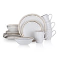 thumbnail image 1 of Stone Lain Clara 16-Piece Dinnerware Set Porcelain, White, 1 of 5