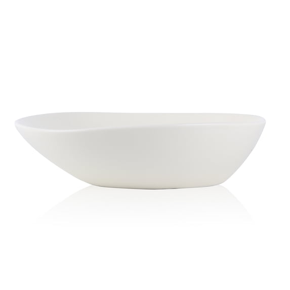 Stone + Lain Delilah Porcelain Collection Dish Set, 6 Bowls (8-inch) Service for 6, Cream