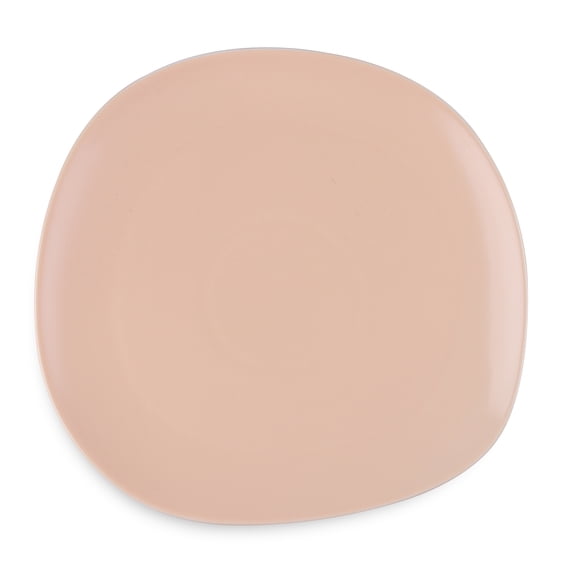 Stone + Lain Delilah Porcelain Collection Dish Set, 6 Dinner Plates Service for 6, Pastel Orange