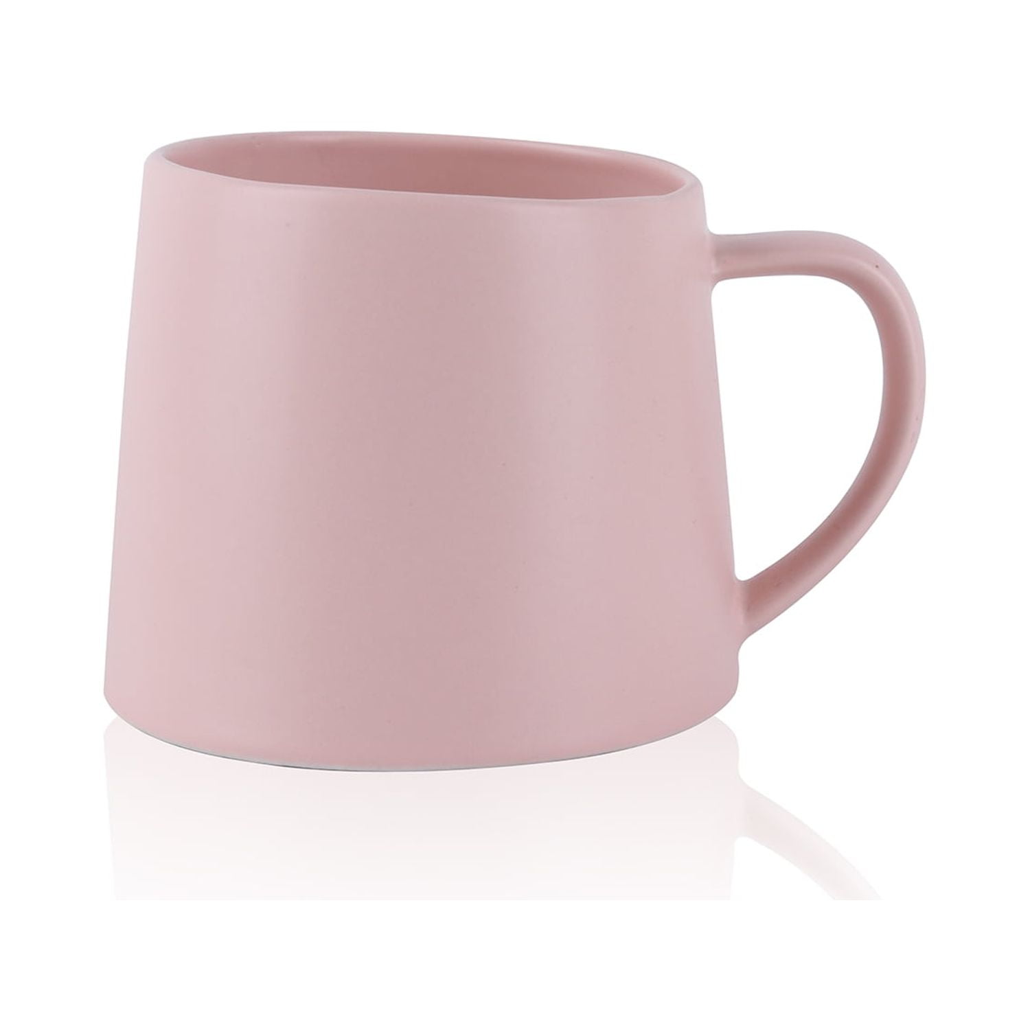 Blush Ceramic Minimalist Mug Set, Microwave Safe, 6-Piece