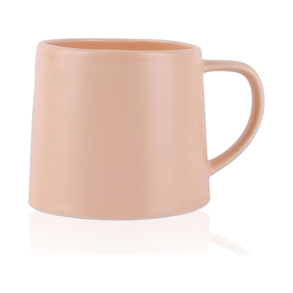 Stone + Lain Delilah Porcelain Collection Dish Set, 6 Mugs Service for 6, Pastel Orange