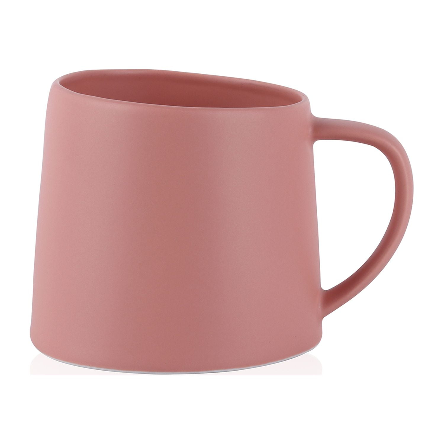 Terracotta Ceramic Minimalist Mug Set, 12 oz, Set of 6