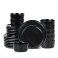 thumbnail image 1 of Stone Lain Eden 24-Piece Dinnerware Set Stoneware, Black, 1 of 6
