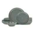 thumbnail image 1 of Stone Lain Elio 12-Piece Dinnerware Set Stoneware, Green, 1 of 6
