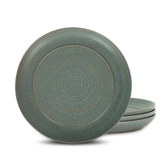 Stone Lain Elio 4-Piece Dinner Plate Set Stoneware, Green