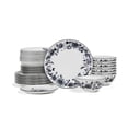 thumbnail image 1 of Stone Lain Esme 32-Piece Dinnerware Set with Pasta Bowls Porcelain, Service for 8, Black, 1 of 6