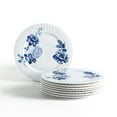 thumbnail image 1 of Stone Lain Fiore 8-Piece Dinner Plate Set New Bone China, Blue, 1 of 6