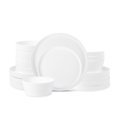 thumbnail image 1 of Stone Lain Fosca 16-Piece Dinnerware Set Bone China, Matte White, 1 of 5