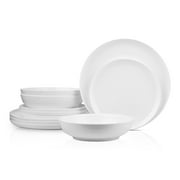 Stone Lain Gabrielle 12-Piece Dinnerware Set Bone China, White
