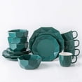 thumbnail image 1 of Stone Lain Jamie 16-Piece Dinnerware Set Porcelain, Green, 1 of 5