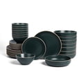thumbnail image 1 of Stone Lain Lauren Dinnerware Set Stoneware, 32-Piece, Service for 8, Green, 1 of 6