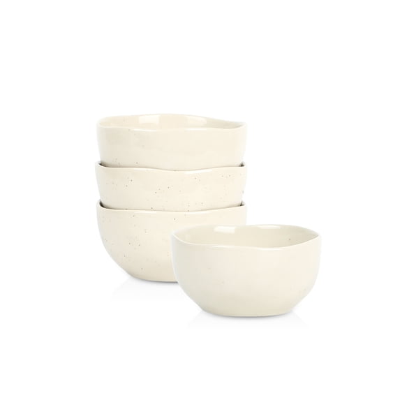 Stone Lain Mirella 4-Piece Bowl Set Stoneware, Beige