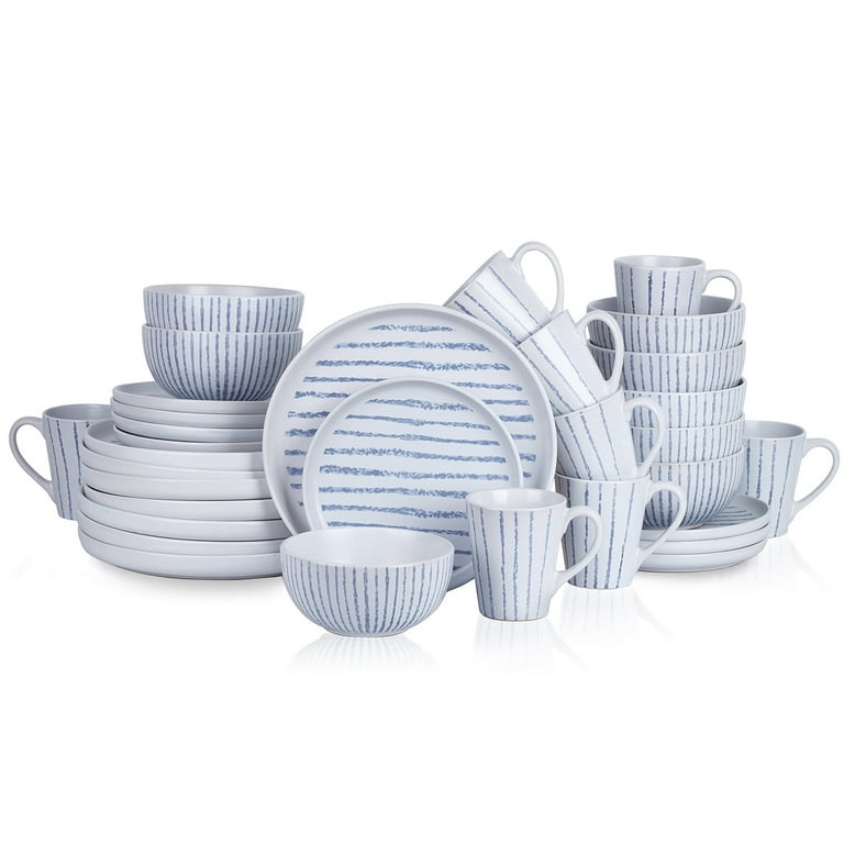Stone Lain Nova Stoneware Collection Dinnerware Set, 32-Piece