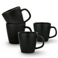 thumbnail image 1 of Stone Lain Olivia Stoneware Mug Replacement Set, Black with Embossed Basket Weave, 1 of 5