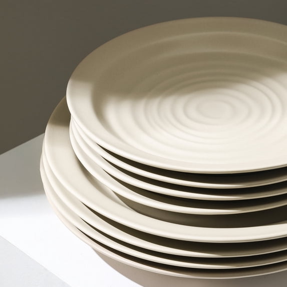 Stone Lain Orbit Dinnerware Set Stoneware Beige 24-Piece
