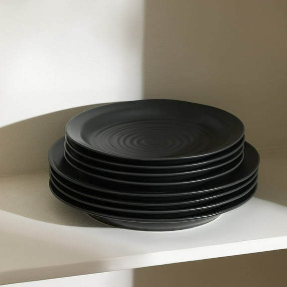 Stone Lain Orbit 24-Piece Dinnerware Set Stoneware, Charcoal