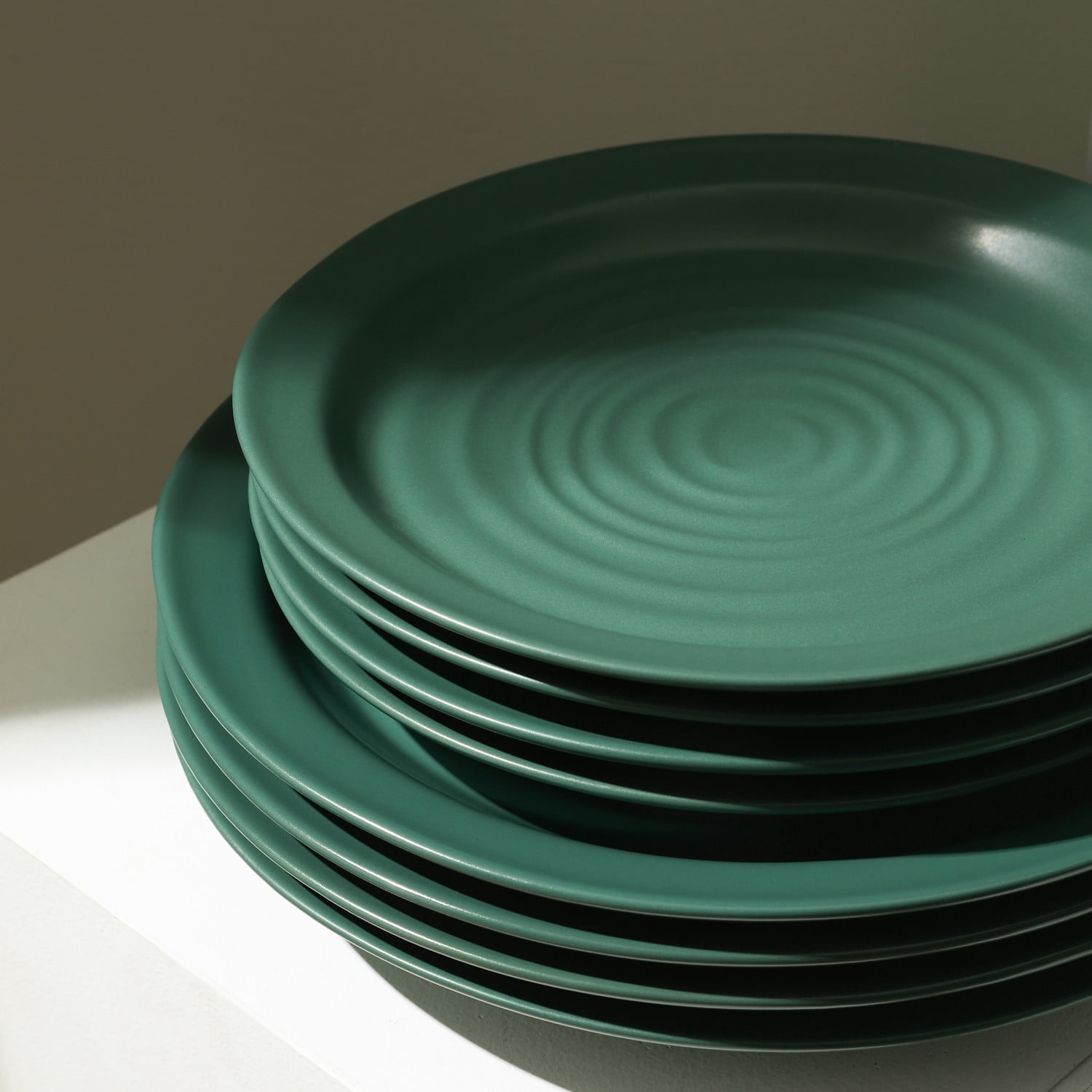 Stone Lain Orbit Dinnerware Set Stoneware Green 24-Piece