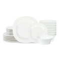 thumbnail image 1 of Stone Lain Quadro 24-Piece Dinnerware Set Porcelain, White, 1 of 6