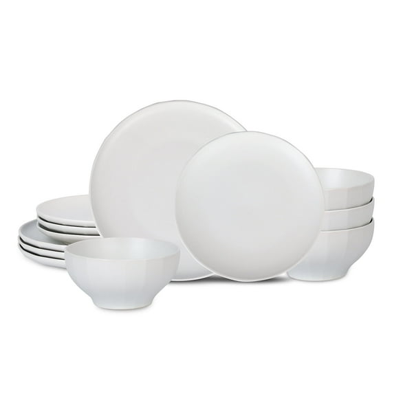 Stone Lain Rio 12-Piece Dinnerware Set Stoneware, Beige