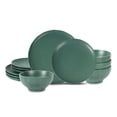 thumbnail image 1 of Stone Lain Rio 12-Piece Dinnerware Set Stoneware, Green, 1 of 6