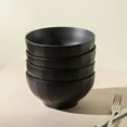 thumbnail image 1 of Stone Lain Rio 4-Piece Bowl Set Stoneware, Black, 1 of 7