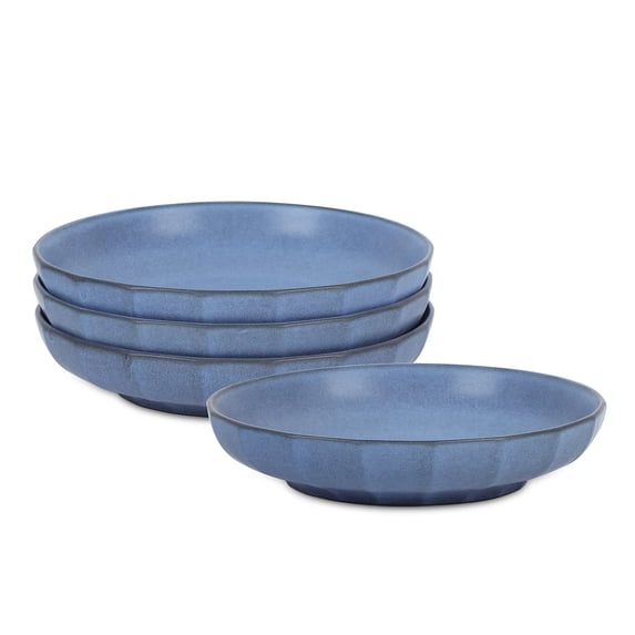 Stone Lain Rio 4-Piece Pasta Bowl Set Stoneware, Blue