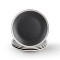 thumbnail image 1 of Stone Lain Serenity Rustic Stoneware Small Plate Replacements, 4 Count, Gray and Cream, 1 of 6