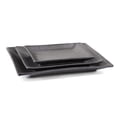 thumbnail image 1 of Stone Lain Valencia 3-Piece Service Plate Set Porcelain, Metallic Grey, 1 of 6