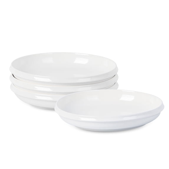 Stone Lain Verso 4-Piece Dinner Plate Set Porcelain, White