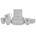 thumbnail image 1 of Stone Lain Zora 16-Piece Dinnerware Set Porcelain, White, 1 of 11